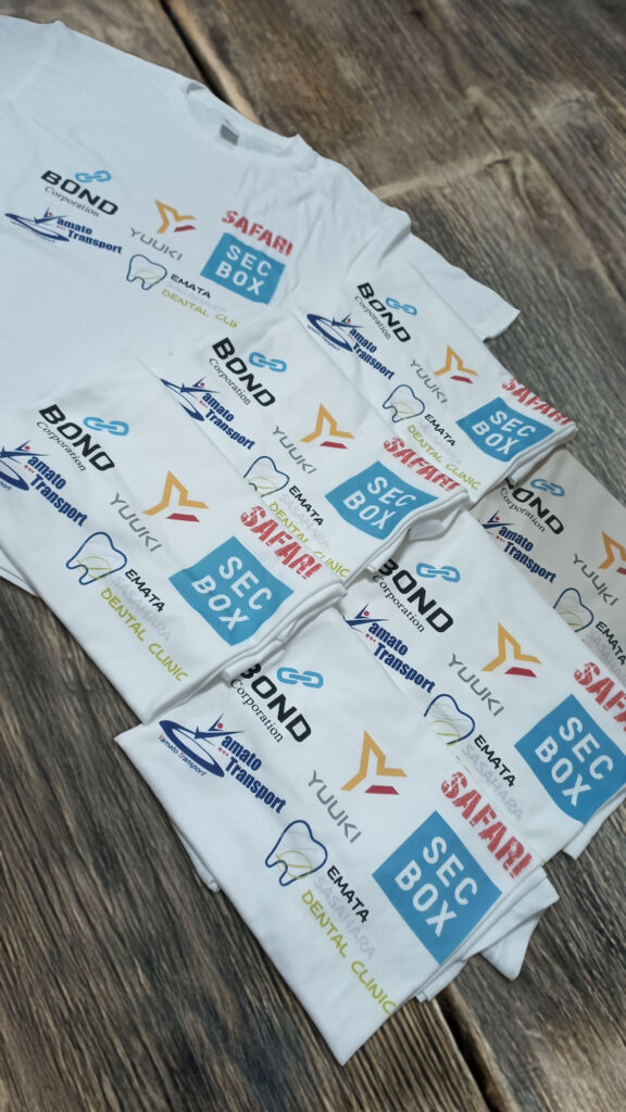 スポンサーTシャツ制作。ガーメントプリンター